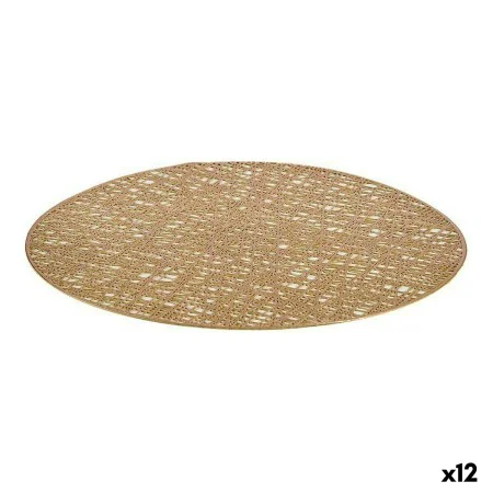 Dessous de plat Doré Plastique (Ø 38 cm) (12 Unités) de Kinvara, Sets de table - Réf : S3622648, Prix : 14,75 €, Remise : %