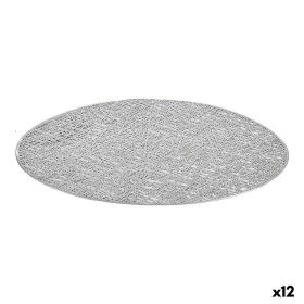 Individuais Prateado Plástico (Ø 38 cm) (12 Unidades) de Kinvara, Toalhas de mesa individuais - Ref: S3622649, Preço: 15,37 €...