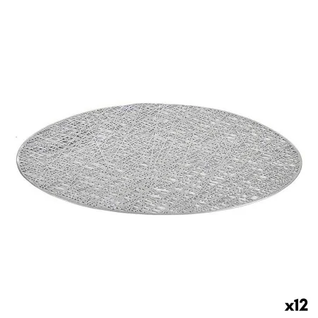 Salvamantel Plateado Plástico (Ø 38 cm) (12 Unidades) de Kinvara, Salvamanteles individuales - Ref: S3622649, Precio: 15,37 €...