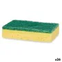 Set of scourers Yellow Green Cellulose Abrasive fibre 10,5 X 6,7 X 2,5 cm by BigBuy Home, Scouring Pads & Scrubbers - Ref: S3...