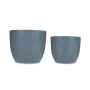 Set de pots 2 Pièces Ø 22 cm Ø 28 cm Anthracite Argile de Ibergarden, Pots de fleurs - Réf : S3622838, Prix : 19,89 €, Remise...