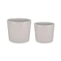 Set de Macetas Ø 22 cm Ø 27 cm 2 Piezas Gris Arcilla de Ibergarden, Macetas para flores - Ref: S3622841, Precio: 19,89 €, Des...