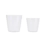 Set de pots 2 Pièces Ø 22 cm Ø 28 cm Blanc Argile de Ibergarden, Pots de fleurs - Réf : S3622843, Prix : 19,09 €, Remise : %