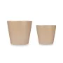 Conjunto de Vasos 2 Peças Ø 22 cm Ø 28 cm Bege Argila de Ibergarden, Vasos para flores - Ref: S3622844, Preço: 19,89 €, Desco...