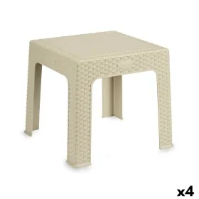 Kindertisch Rattan Creme Kunststoff 47 x 42,5 x 47 cm (4 Stück) von Kipit, Beistelltische - Ref: S3623052, Preis: 40,43 €, Ra...