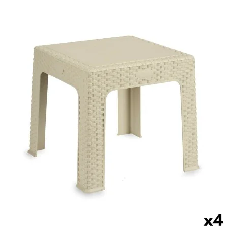 Kindertisch Rattan Creme Kunststoff 47 x 42,5 x 47 cm (4 Stück) von Kipit, Beistelltische - Ref: S3623052, Preis: 41,08 €, Ra...