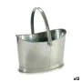 Plant pot Basket Silver Zinc 21 x 19,5 x 35,5 cm (12 Units) by Ibergarden, Flower Pots - Ref: S3623080, Price: 70,46 €, Disco...