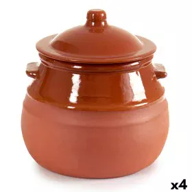 Casserole with Lid Baked clay 2 L 19 x 20,5 x 18 cm (4 Units) by La Dehesa, Braising Pans - Ref: S3623086, Price: 41,96 €, Di...