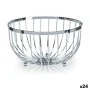 Fruit Bowl Iron Silver 25 x 14 x 25 cm (24 Units) by Kinvara, Bowls and large cups - Ref: S3623111, Price: 90,33 €, Discount: %