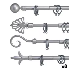 Curtain Bar Extendable Silver Iron 5 x 178 x 5 cm (8 Units) by Gift Decor, Curtain Poles & Tracks - Ref: S3623115, Price: 64,...