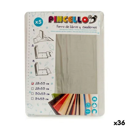 Adhesive Book Cover Transparent 28 x 53 cm (36 Units) by Pincello, Book protectors - Ref: S3623177, Price: 48,11 €, Discount: %