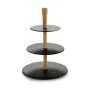 Etagère Rond 30 x 40 cm Noir Bois Ardoise (8 Unités) de Kinvara, Plats et plateaux - Réf : S3623207, Prix : 70,19 €, Remise : %