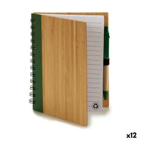 Quaderno ad Anelli con Penna 14 x 18 cm Bambù (12 Unità) di Pincello, Blocchi spiralati - Rif: S3623275, Prezzo: 22,19 €, Sco...