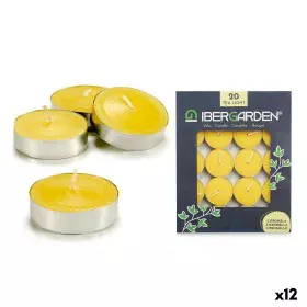 Candle Set Citronela Yellow (12 Units) by Ibergarden, Outdoor Candles - Ref: S3623305, Price: 22,19 €, Discount: %