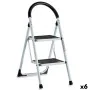 Escadote dobrável Branco Preto Cinzento Metal 38 x 50 x 84 cm (6 Unidades) de Kipit, Escadotes dobráveis - Ref: S3623308, Pre...