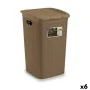 Cesto para la Ropa Stefanplast Elegance Beige Plástico 50 L 36,5 x 54,5 x 38 cm (6 Unidades) de Stefanplast, Cestos para la c...