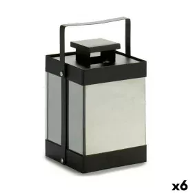 Farol LED Negro Espejo 12,5 x 18,5 x 12,5 cm (6 Unidades) de Gift Decor, Farolas - Ref: S3623326, Precio: 65,19 €, Descuento: %