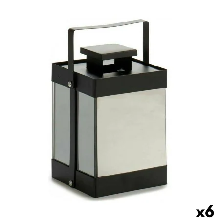 Farol LED Negro Espejo 12,5 x 18,5 x 12,5 cm (6 Unidades) de Gift Decor, Farolas - Ref: S3623326, Precio: 66,50 €, Descuento: %