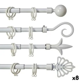 Curtain Bar Extendable White Iron 5 x 122 x 5 cm (8 Units) by Gift Decor, Curtain Poles & Tracks - Ref: S3623380, Price: 49,4...