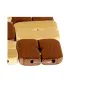 Table Mat Set Squared Bamboo Brown 13 x 2 x 13 cm (24 Units) by Kinvara, Place Mats - Ref: S3623390, Price: 52,61 €, Discount: %