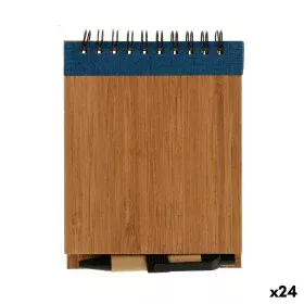 Spiral Notebook with Pen Bamboo 1 x 10 x 13 cm (24 Units) by Pincello, Wirebound Notebooks - Ref: S3623420, Price: 23,75 €, D...