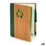 Spiral Notebook with Pen Bamboo 1 x 18 x 14 cm (12 Units) by Pincello, Wirebound Notebooks - Ref: S3623421, Price: 21,84 €, D...