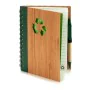 Spiral Notebook with Pen Bamboo 1 x 18 x 14 cm (12 Units) by Pincello, Wirebound Notebooks - Ref: S3623421, Price: 21,84 €, D...