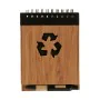 Spiral Notebook with Pen Bamboo 1 x 10 x 13 cm (24 Units) by Pincello, Wirebound Notebooks - Ref: S3623423, Price: 23,75 €, D...