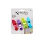 Pinces ferme-sacs Multicouleur Caoutchouc Plastique 4 Pièces Magnétique (12 Unités) de Kinvara, Bocaux hermétiques et accesso...