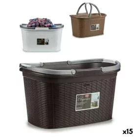 Panier à linge Stefanplast Elegance Plastique 35 L 57,5 x 29 x 36,5 cm (15 Unités) de Stefanplast, Corbeilles à linge - Réf :...