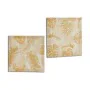 Lienzo Hoja de planta Dorado 28 x 28 x 1,5 cm (36 Unidades) de Gift Decor, Impresiones sobre lienzo - Ref: S3623512, Precio: ...