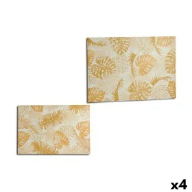 Leinwand Pflanzenblatt Gold 120 x 80 x 2,5 cm (4 Stück) von Gift Decor, Leinwanddrucke - Ref: S3623516, Preis: 34,19 €, Rabat...