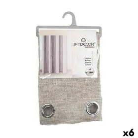 Cortina Castanho 140 x 0,1 x 260 cm (6 Unidades) de Gift Decor, Cortinas - Ref: S3623529, Preço: 65,19 €, Desconto: %