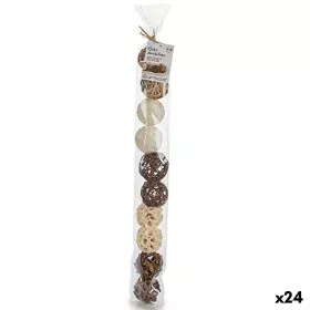 Boule Décorative Blanc Marron Noir Naturel (24 Unités) de Gift Decor, Objets de décoration - Réf : S3623544, Prix : 45,21 €, ...