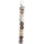 Boule Décorative Blanc Marron Noir Naturel (24 Unités) de Gift Decor, Objets de décoration - Réf : S3623544, Prix : 46,11 €, ...