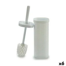 Toilet Brush Stefanplast Elegance White Plastic 11,5 x 40,5 x 11,5 cm (6 Units) by Stefanplast, Toilet accessories - Ref: S36...