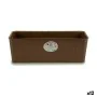 Floreira Stefanplast Castanho Plástico 18 x 16 x 48,5 cm (12 Unidades) de Stefanplast, Vasos de janela - Ref: S3623591, Preço...