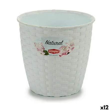 Cache-pot Stefanplast Blanc Plastique 14 x 13 x 14 cm (12 Unités) de Stefanplast, Cache-pots - Réf : S3623597, Prix : 17,88 €...