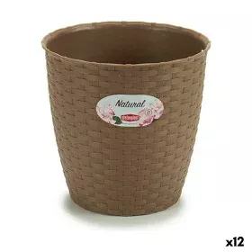 Macetero Stefanplast Marrón Plástico 19 x 17,5 x 19 cm (12 Unidades) de Stefanplast, Maceteros - Ref: S3623601, Precio: 28,01...