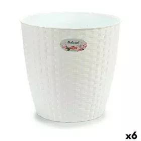 Plantador Stefanplast Branco Plástico 29 x 27 x 29 cm (6 Unidades) de Stefanplast, Vasos - Ref: S3623605, Preço: 31,63 €, Des...