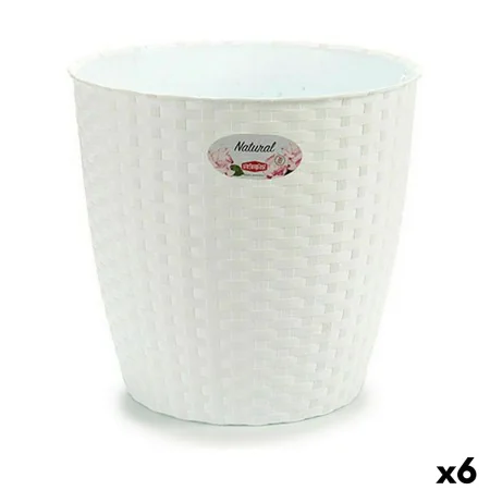 Planter Stefanplast White Plastic 29 x 27 x 29 cm (6 Units) by Stefanplast, Cachepots - Ref: S3623605, Price: 31,63 €, Discou...