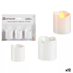 Conjunto de Velas 3,7 x 3,7 x 5 cm Branco (12 Unidades) de Gift Decor, Velas eléctricas e LED - Ref: S3623623, Preço: 18,94 €...