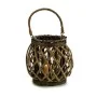 Bougeoir Gris Marron osier verre 29,5 x 24 x 22 cm (6 Unités) de Gift Decor, Bougeoirs et chandeliers - Réf : S3623633, Prix ...