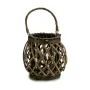 Bougeoir Gris Marron osier verre 29,5 x 24 x 22 cm (6 Unités) de Gift Decor, Bougeoirs et chandeliers - Réf : S3623633, Prix ...