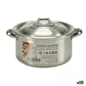 Topf mit Deckel Silberfarben Aluminium 1,5 L 18 x 10 x 23,5 cm (10 Stück) von Kinvara, Simmertöpfe - Ref: S3623649, Preis: 56...