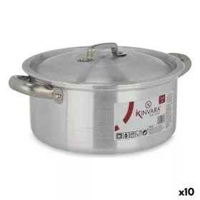 Casserole with lid Silver Aluminium 3 L (10 Units) by Kinvara, Casserole pans - Ref: S3623651, Price: 82,69 €, Discount: %