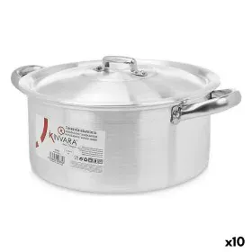 Cacerola Con Tapa Plateado Aluminio 4 L 24 x 13 x 31 cm (10 Unidades) de Kinvara, Cacerolas - Ref: S3623652, Precio: 83,22 €,...