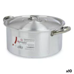 Topf mit Deckel Silberfarben Aluminium 5 L (10 Stück) von Kinvara, Simmertöpfe - Ref: S3623653, Preis: 98,34 €, Rabatt: %