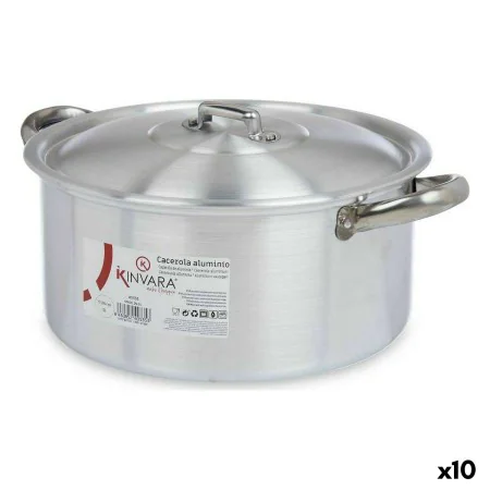 Topf mit Deckel Silberfarben Aluminium 5 L (10 Stück) von Kinvara, Simmertöpfe - Ref: S3623653, Preis: 108,56 €, Rabatt: %