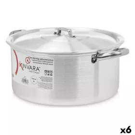 Casserole avec Couvercle Argenté Aluminium 8 L (6 Unités) de Kinvara, Faitouts - Réf : S3623655, Prix : 85,17 €, Remise : %